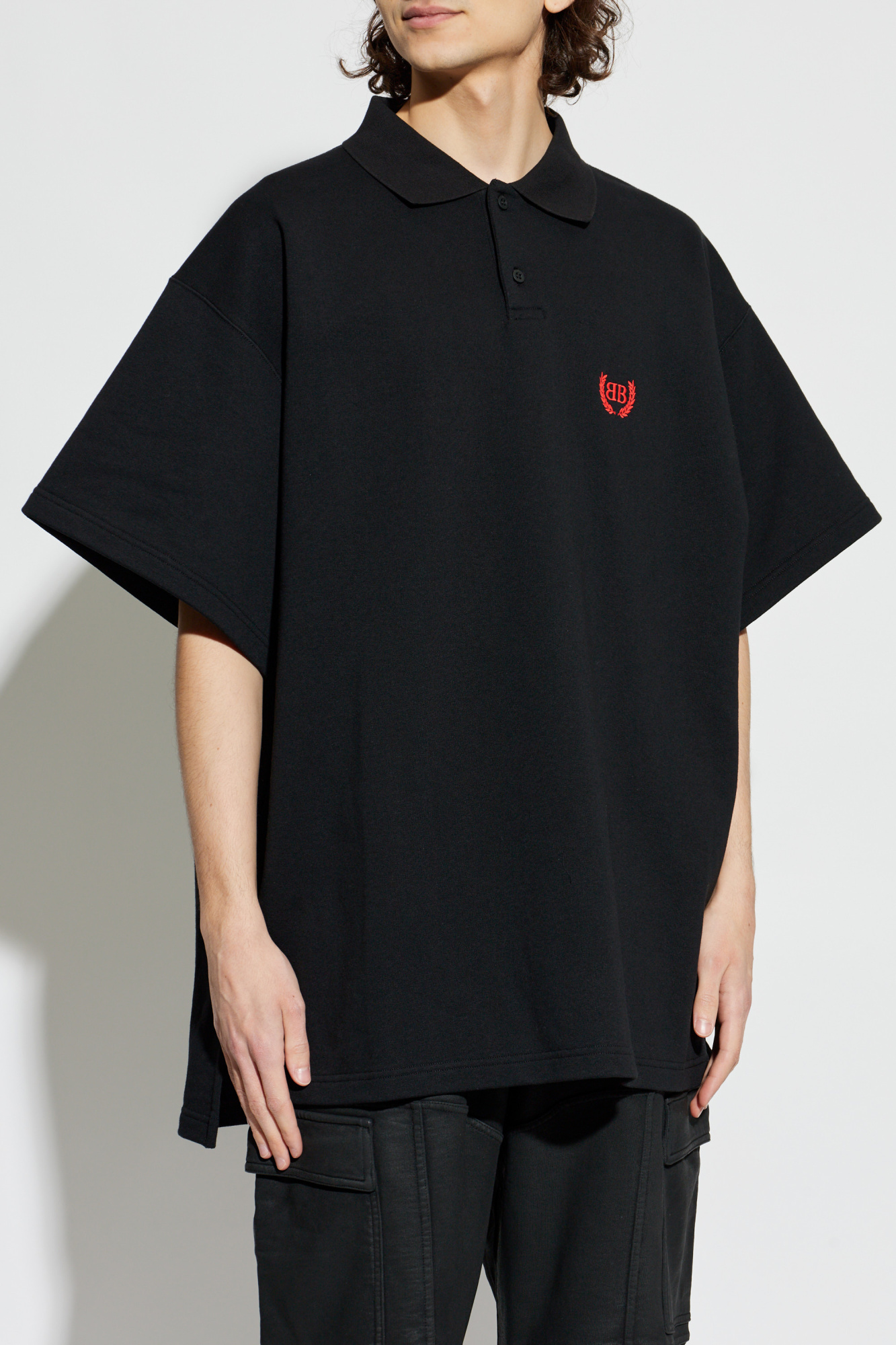 Balenciaga Polo with embroidered logo | Men's | Vitkac